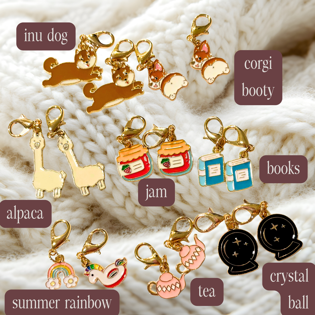 Basic Stitch Marker Set - Enamel