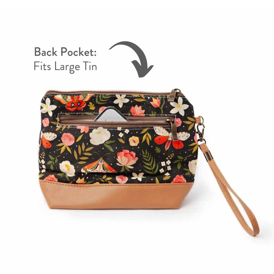 Mini Trini Bag – Small Zippered Project Bag - Night Forest