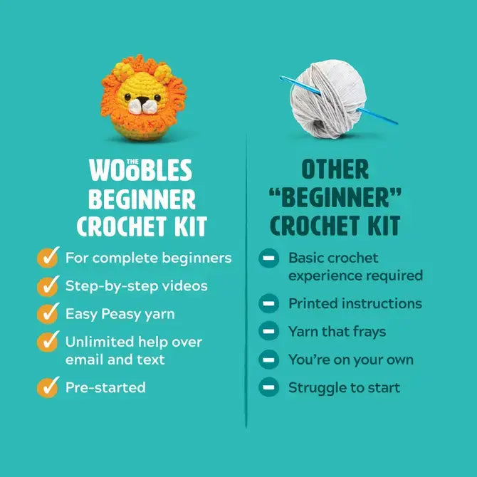 The Woobles - Fred the Dinosaur Beginner Crochet Kit