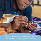 Jumbl - Crochet Hook Set, 12 Colorful Ergonomic Hooks