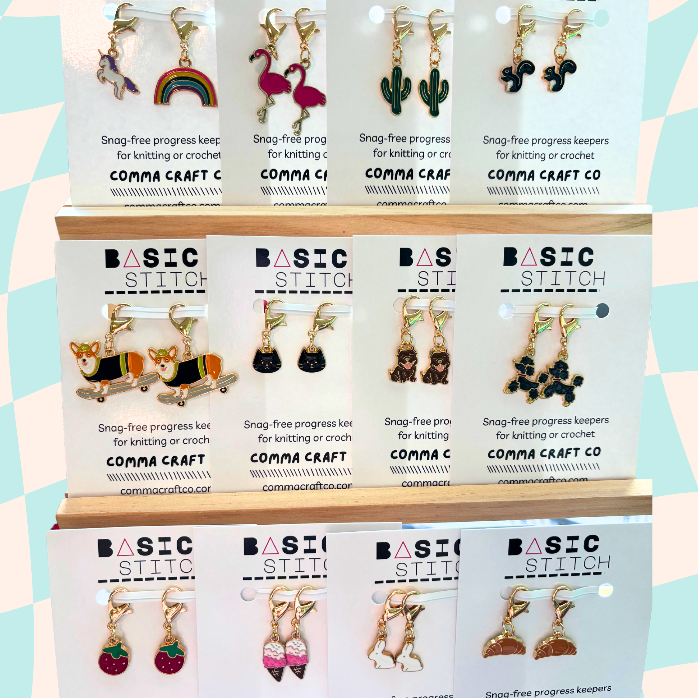 Basic Stitch Marker Set - Enamel