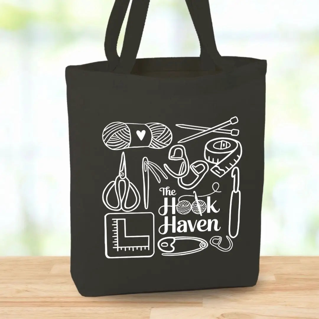 The Hook Haven Canvas Tote Bag
