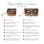 Mini Trini Bag – Small Zippered Project Bag - Night Forest