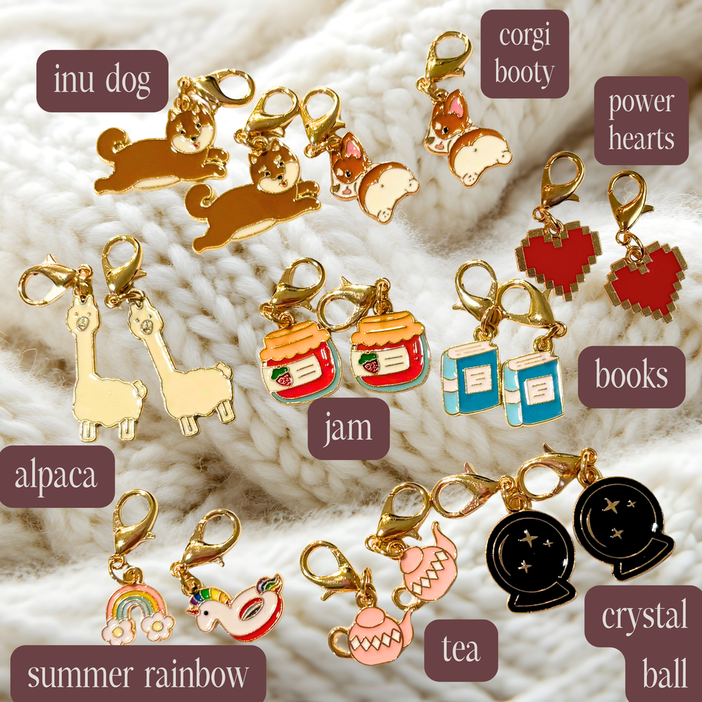 Basic Stitch Marker Set - Enamel