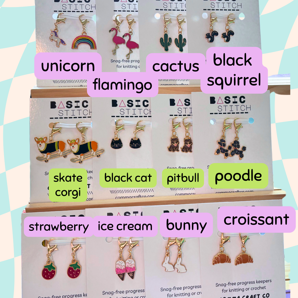 Basic Stitch Marker Set - Enamel