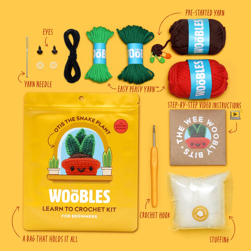 The Woobles - Otis the Snake Plant Crochet Kit