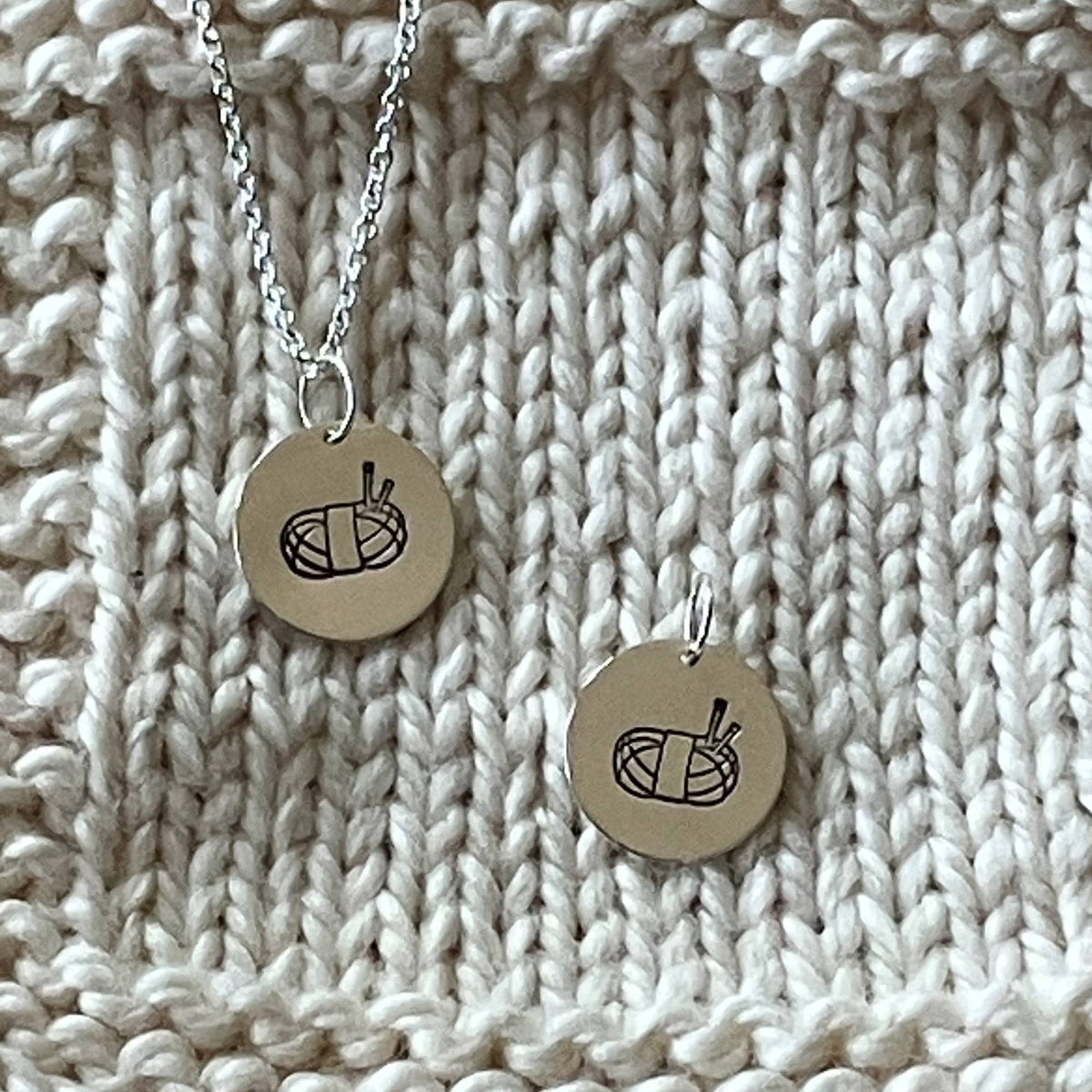 Sterling Silver Fiber Arts Charms