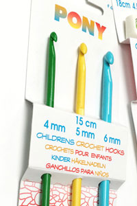 Pony Childrens Crochet Hook Set