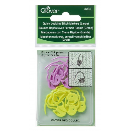 Clover Quick Locking Stitch Markers (Large)