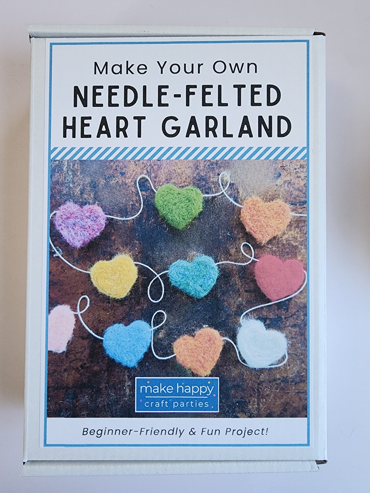 Needle Felting Kit - Heart Garland